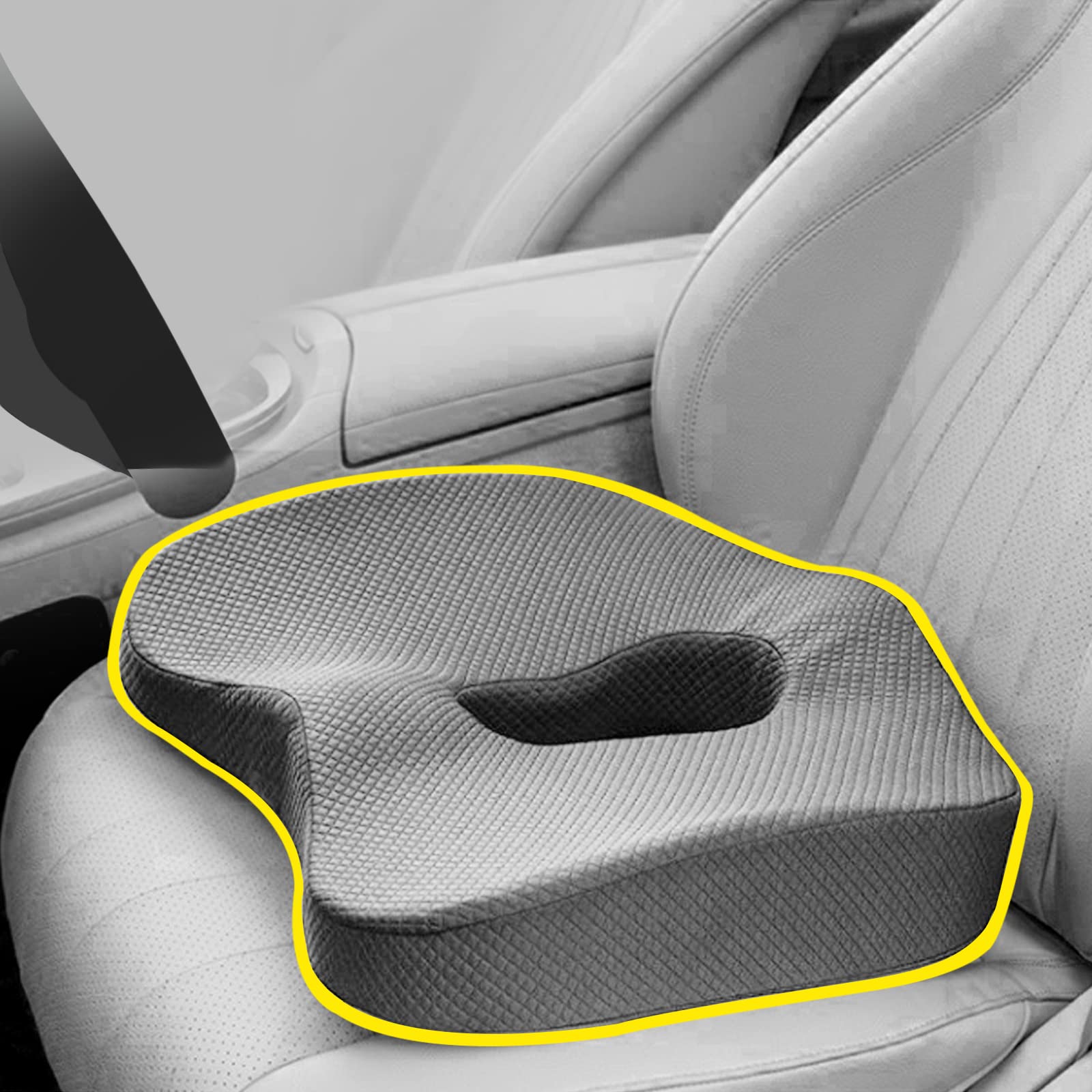 Amazon.co.jp: KIKIMO カーシートクッション 運転用 尾てい骨